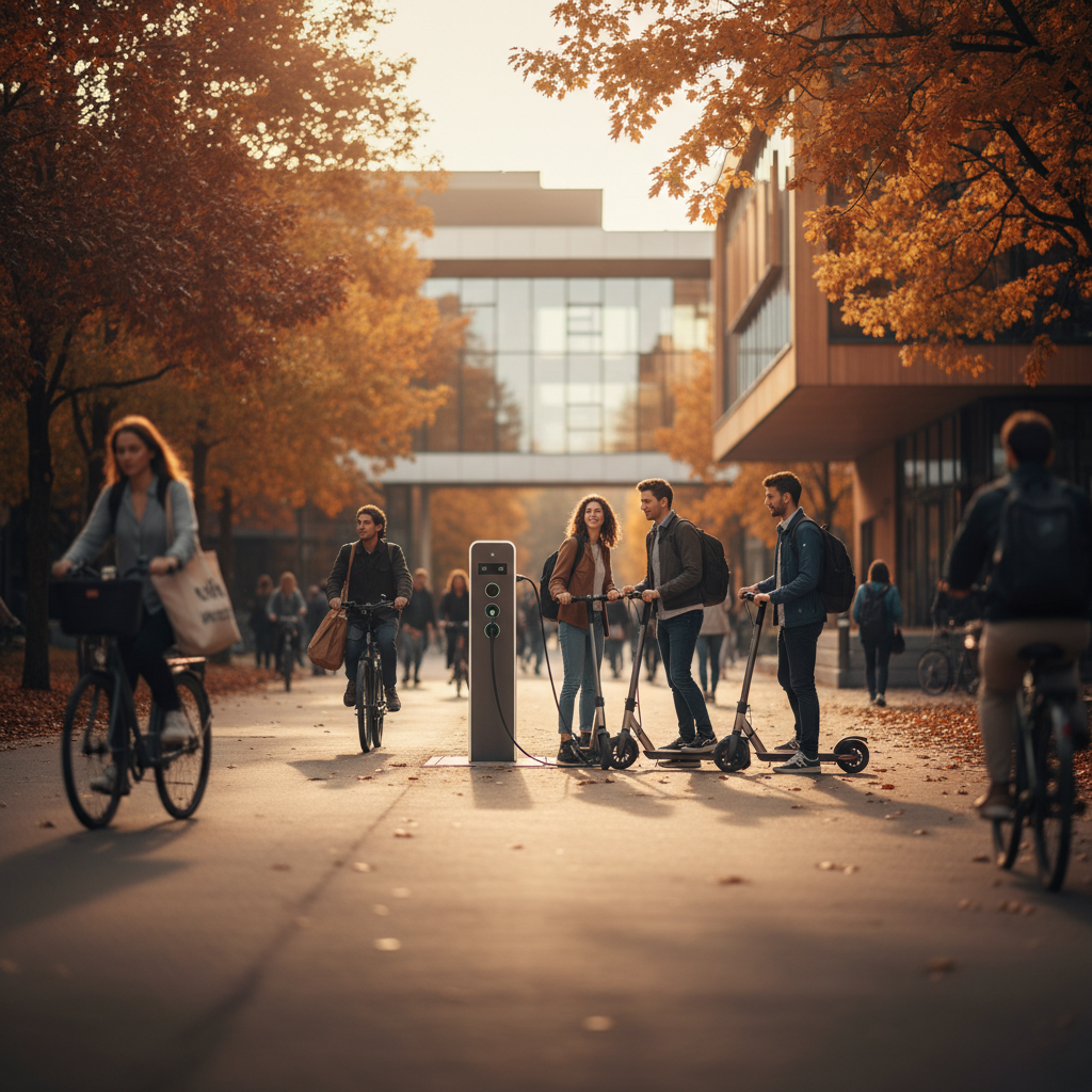 นักรีวิวฟันธง! สกู๊ตเตอร์ EV ครองแคมปัสมหาลัยปลายปี 26 - campus-ev-scooter-trend-2026