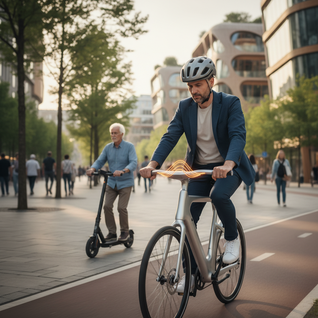 เทรนด์ EV ล่าสุด 2026: E-Bike ผสาน AI ช่วยเตือนความปลอดภัย - ebike-ai-safety-ev-trend