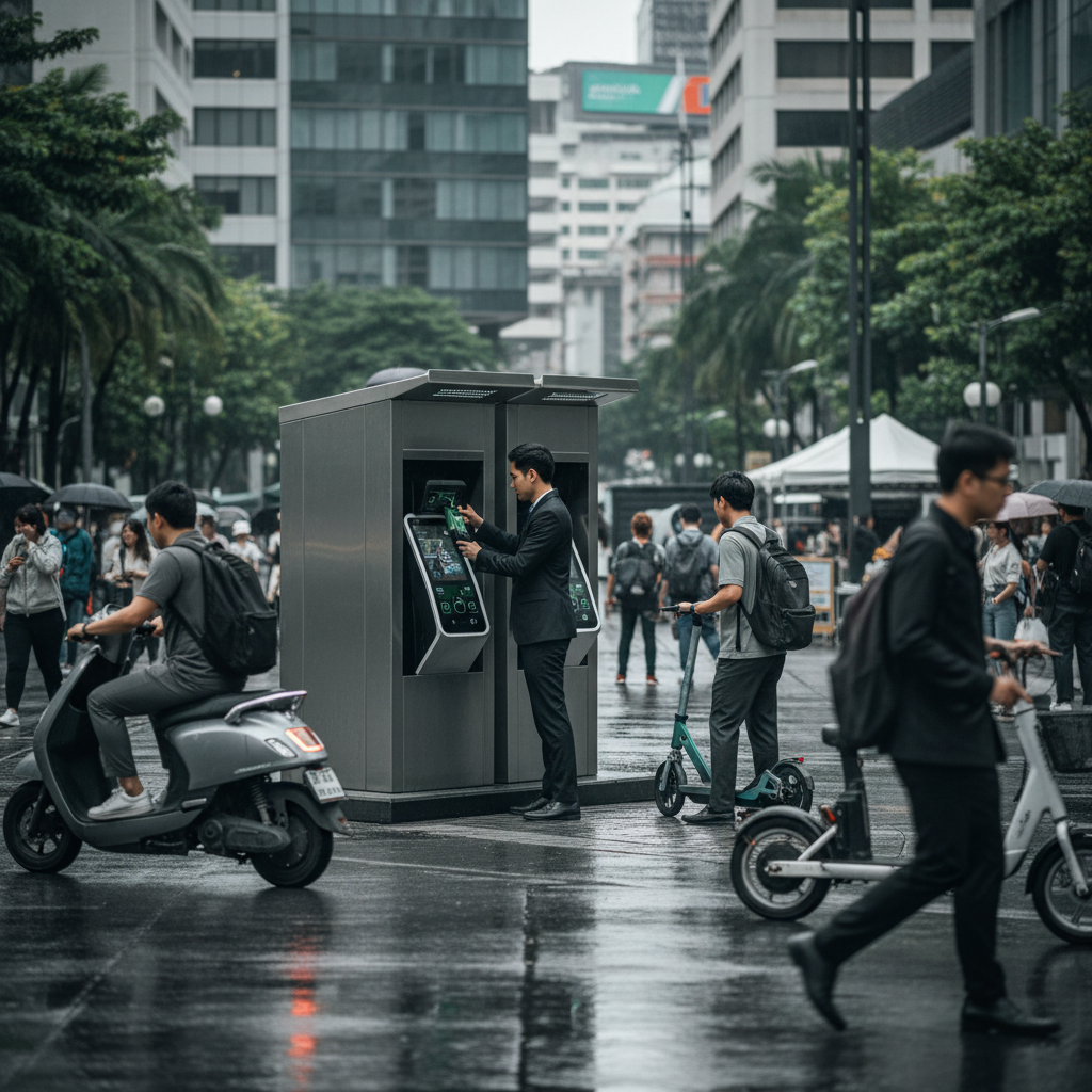 เทรนด์ 2026! สถานีสลับแบตเตอรี่ E-Bike หมดปัญหาคอยชาร์จ - ebike-battery-swap-station-trend