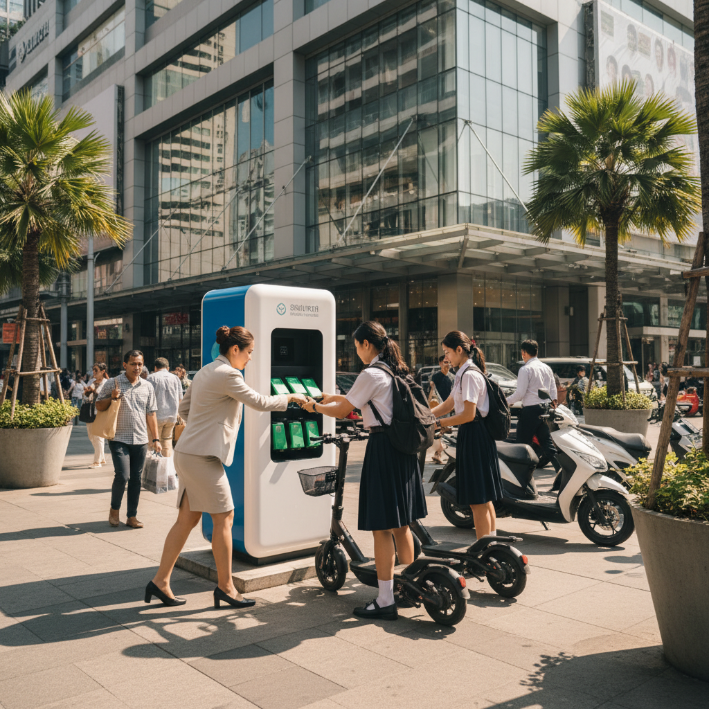 เทรนด์ EV 2026: สถานีสลับแบต E-Bike เปลี่ยนไวไม่ต้องรอชาร์จ - ebike-battery-swap-trend
