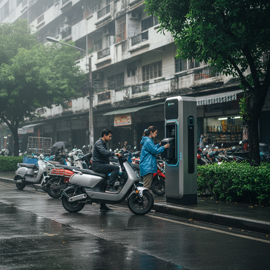 อนาคต EV ไทย! ดันเทรนด์ตู้สลับแบต E-Bike ตามชุมชน - ebike-battery-swap-trend-2026