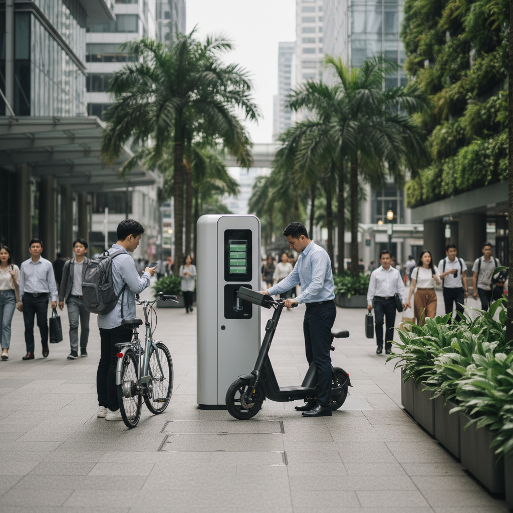 เทรนด์ EV 2026: สถานีสลับแบตเตอรี่ E-Bike เติมพลังใน 1 นาที - ebike-battery-swap-trend-2026