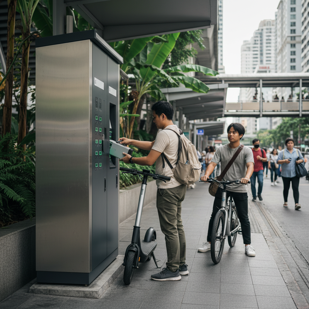 เทรนด์ 2026: สถานีสลับแบตเตอรี่ จุดเปลี่ยนวงการ E-Bike ไทย - ebike-battery-swap-trend