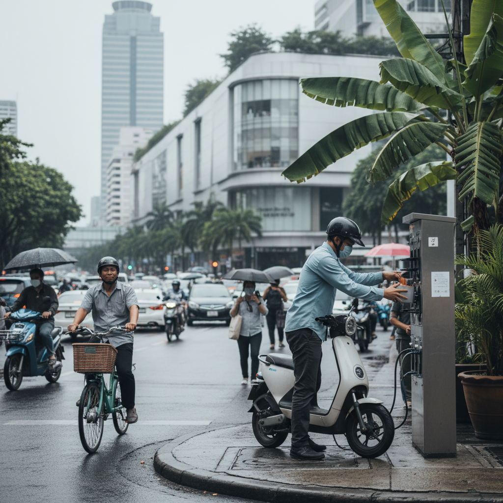 เทรนด์ EV 2026: สถานีสลับแบตเตอรี่ E-Bike ทั่วกรุง - ebike-battery-swap-trend