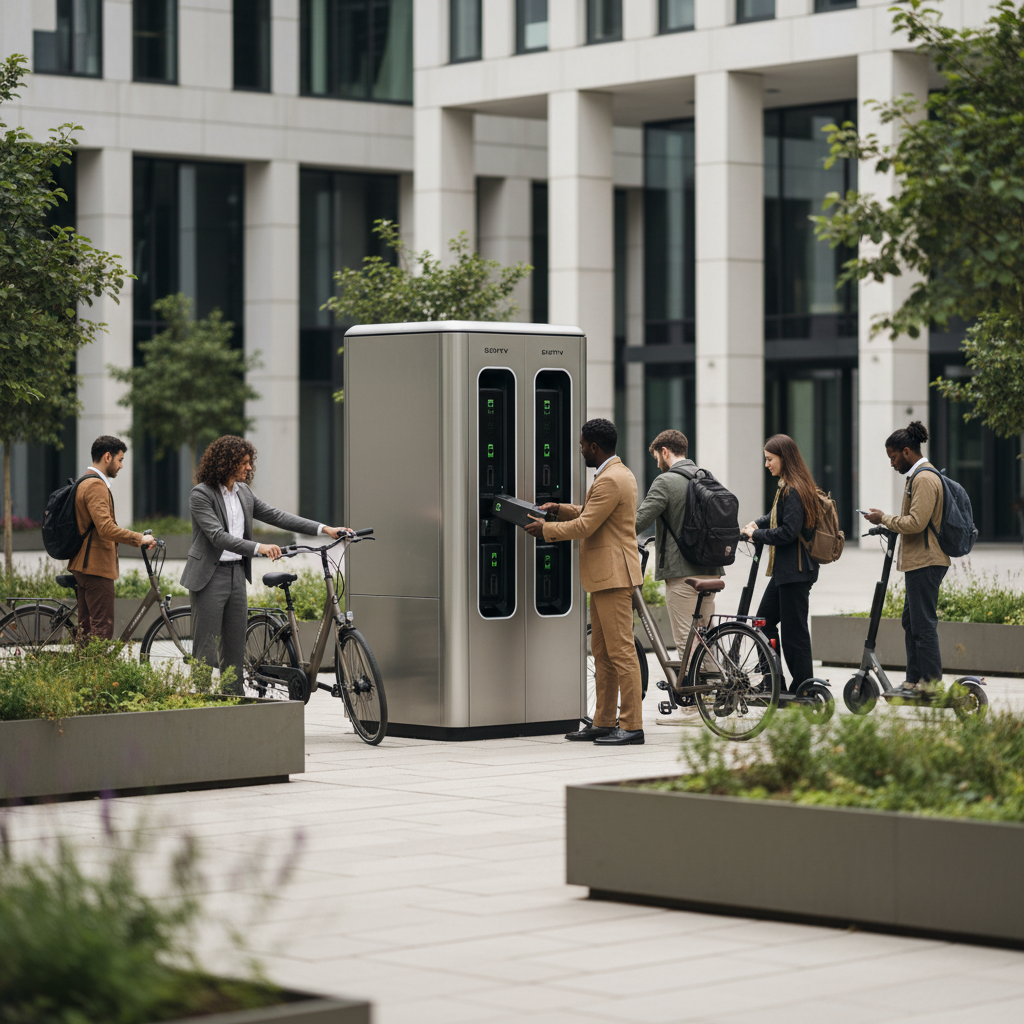 อนาคต EV! เทรนด์สถานีสลับแบตเตอรี่ E-Bike - ebike-battery-swap-trend