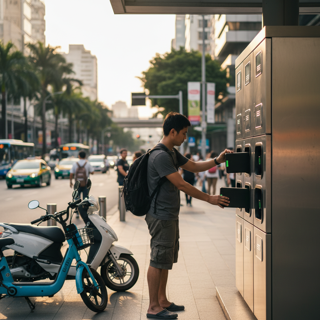 ตู้สลับแบตเตอรี่ E-Bike เทรนด์ใหม่ชาร์จเต็มใน 1 นาที - ebike-battery-swap-trend