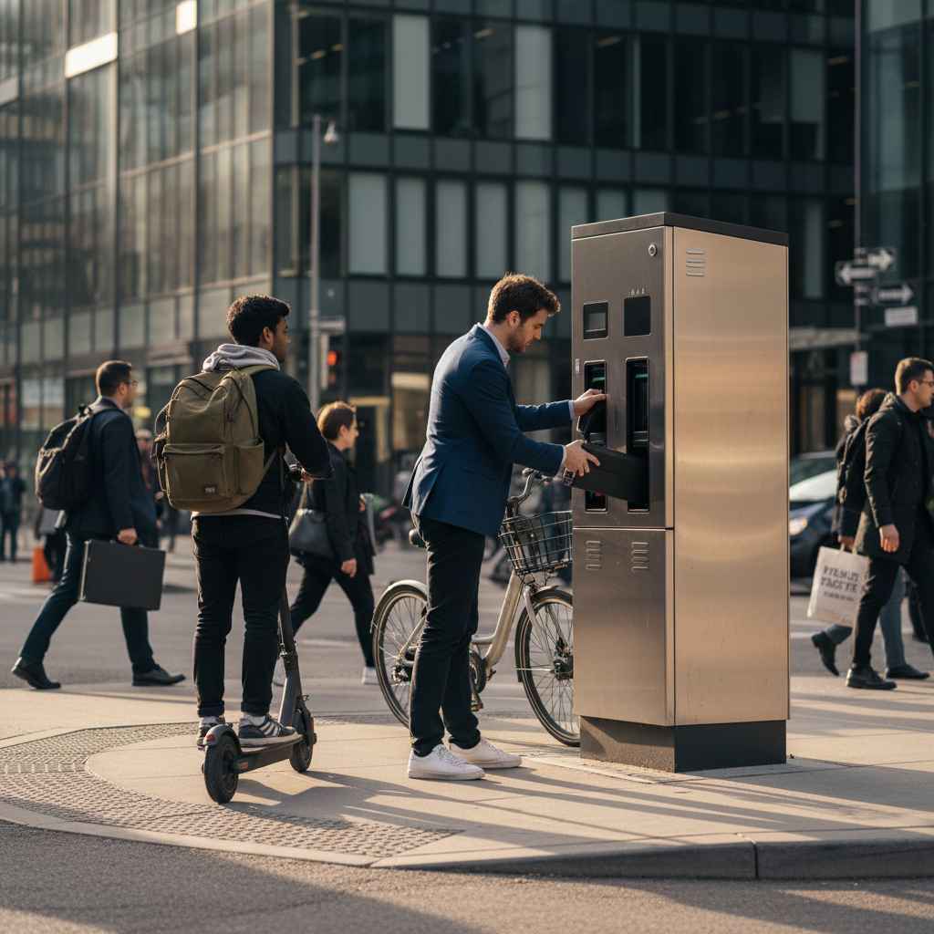 เทรนด์ EV 2026: ตู้สลับแบตเตอรี่ E-Bike ชาร์จไวไม่ต้องรอ - ebike-battery-swap-trend