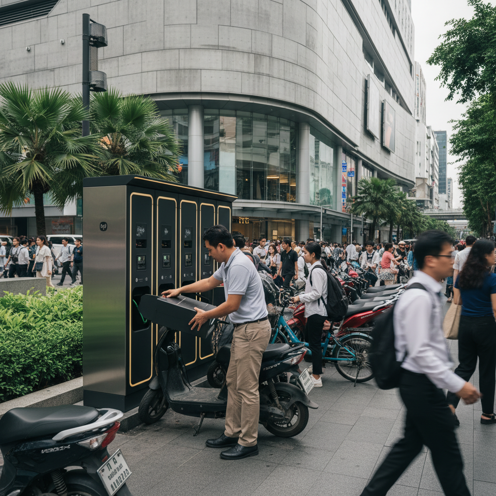 เจาะเทรนด์ 2026: ตู้สลับแบตเตอรี่ EV ปฏิวัติวงการ E-Bike - ebike-battery-swap-trend