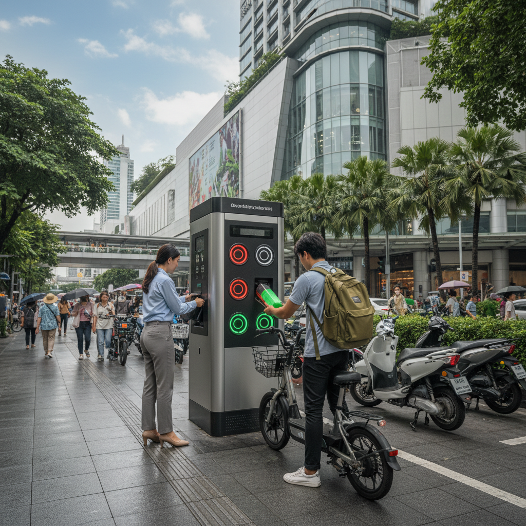 อนาคต EV ไทย 2026! สลับ Battery E-Bike ไม่ต้องรอ Charging - ebike-battery-swap-trend
