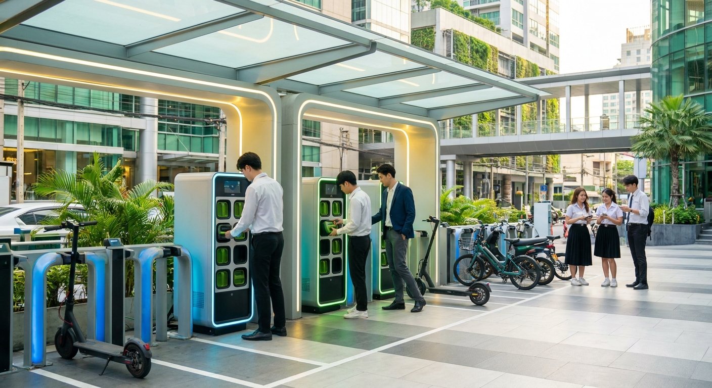 กูรูคาด! สถานีสลับแบตฯ E-Bike ผุดทั่วไทย รับเทรนด์ EV ปี 26