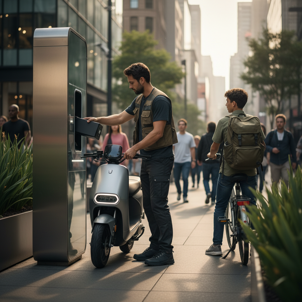 อนาคต E-Bike 2026: เทรนด์สลับแบตเตอรี่ ไม่ต้องรอชาร์จ - ebike-battery-swapping-trend