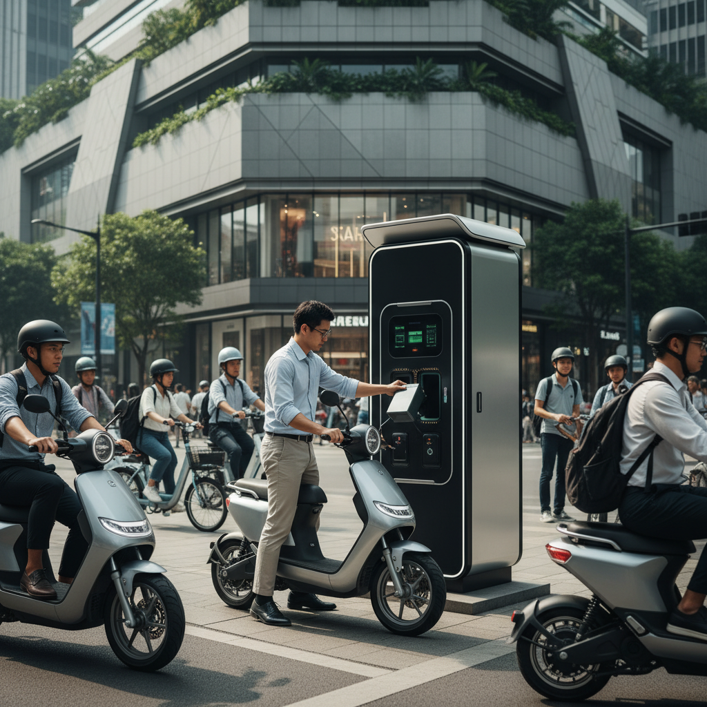 เทรนด์ 2026: ระบบสลับแบตเตอรี่ E-Bike ชาร์จไว ไม่ต้องรอ - ebike-battery-swapping-trend