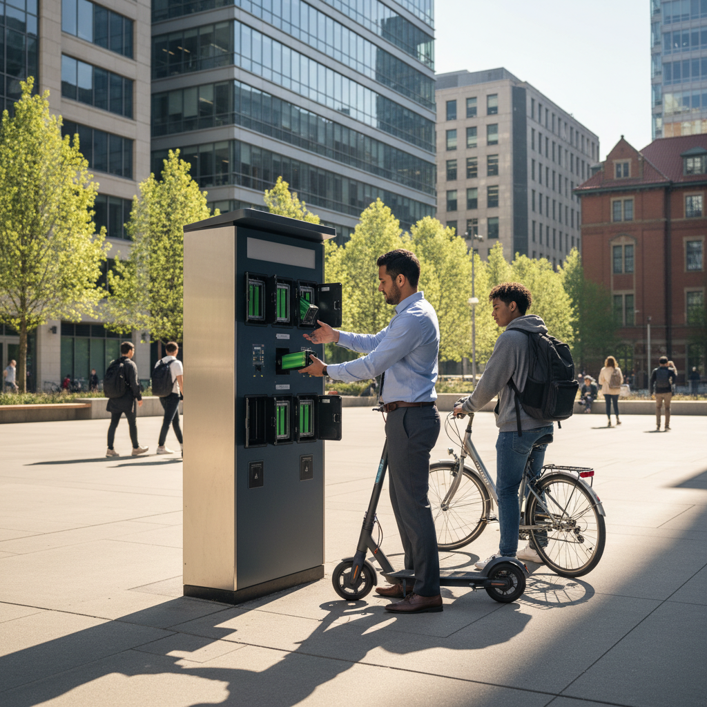 เทรนด์ EV 2026! ตู้สลับแบตเตอรี่ E-Bike นวัตกรรมเปลี่ยนโลก - ebike-battery-swapping-trend-2026
