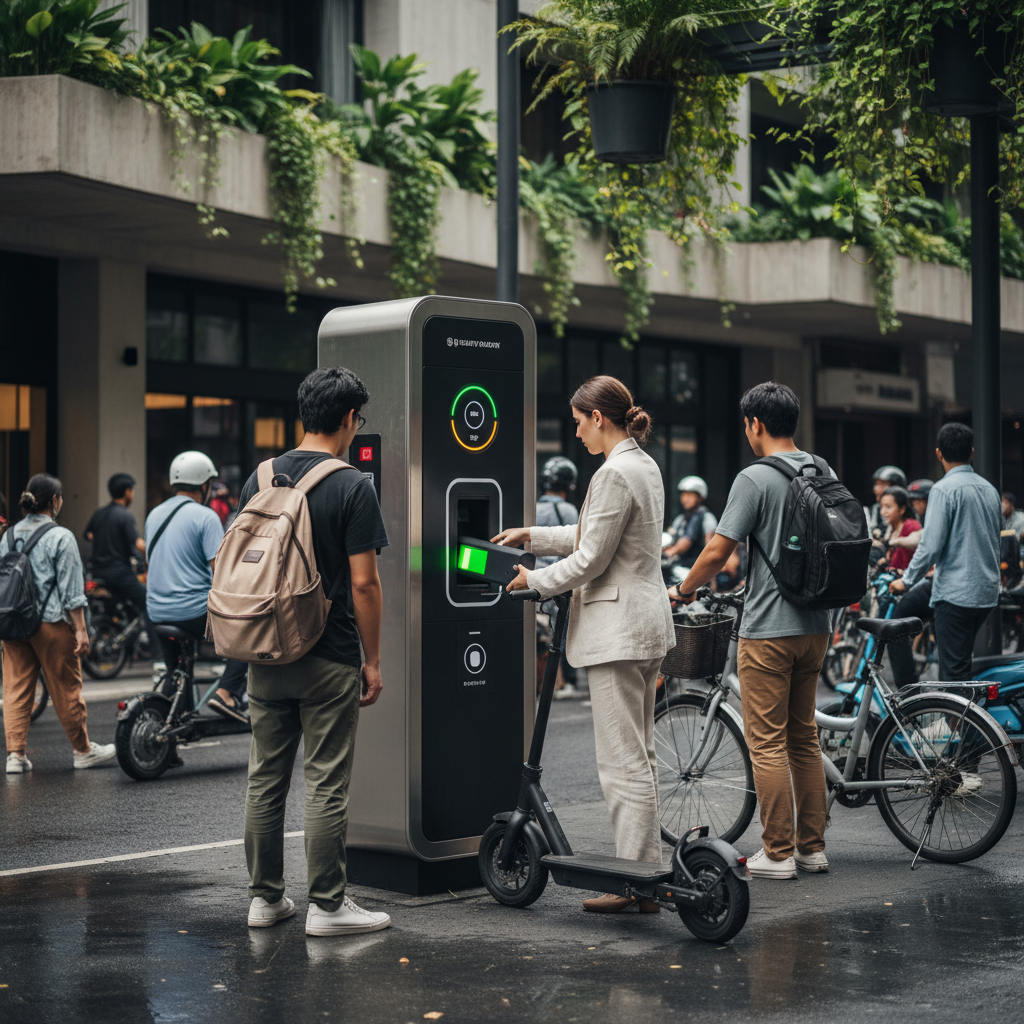 อนาคต EV 2026: ตู้สลับแบตเตอรี่ E-Bike เติมพลังงานไว - ebike-battery-swapping-trend