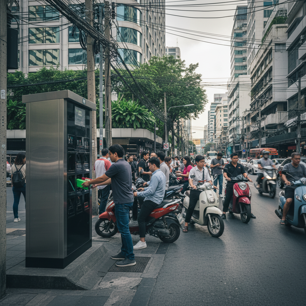 เทรนด์อนาคต! สถานีสลับแบต E-Bike เตรียมบุกไทยปลายปี 26 - ebike-battery-swapping-trend