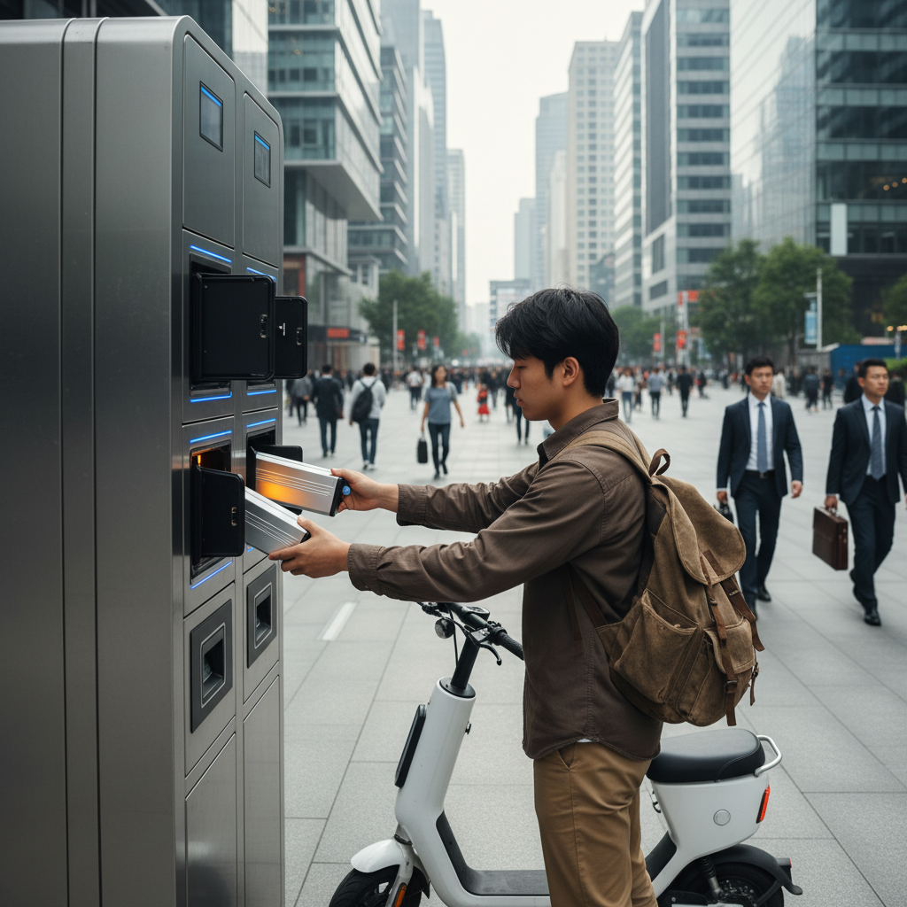 เทรนด์ EV 2026: ตู้สลับแบตเตอรี่ E-Bike เปลี่ยนปุ๊บวิ่งต่อ - ebike-battery-swapping-trend