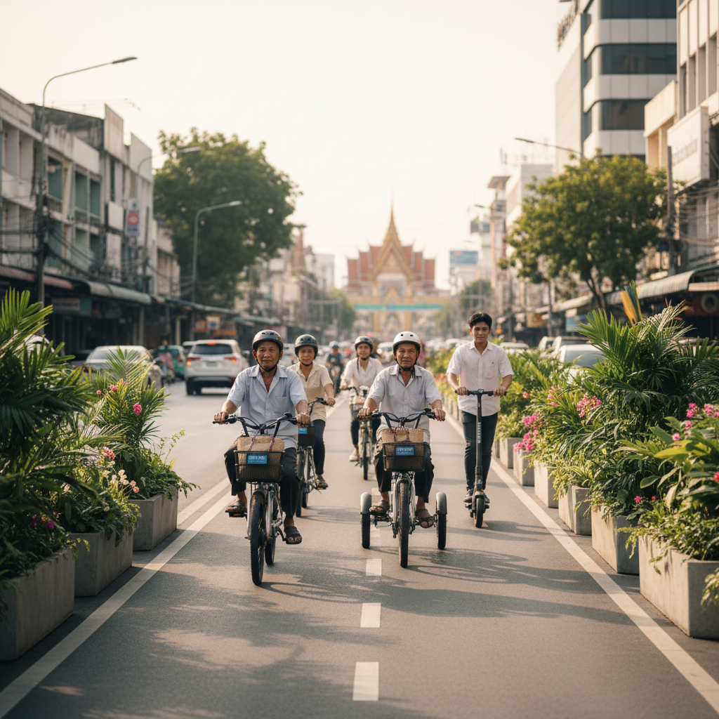 เทรนด์ 2026: ผุดเลน E-Bike ทั่วไทยรับสังคมสูงวัย - ebike-lane-elderly-trend-2026