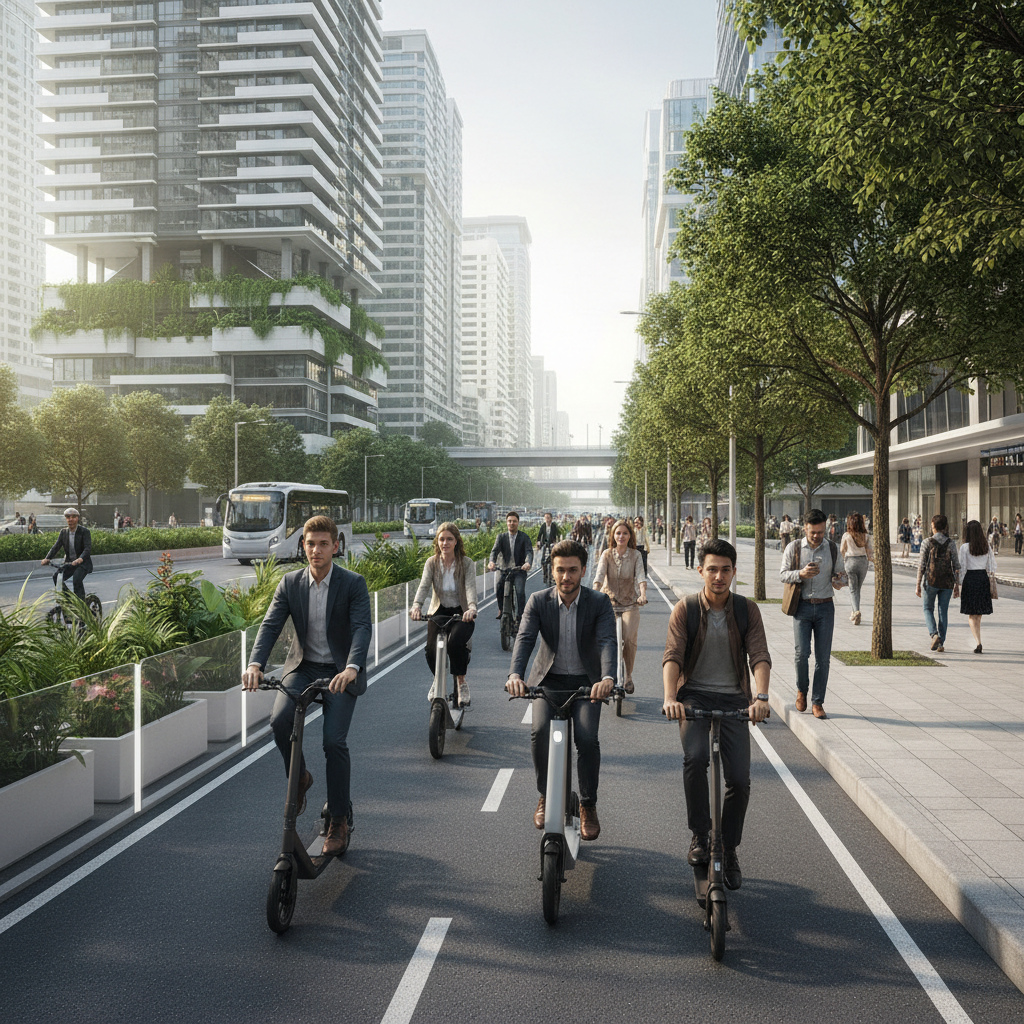 นโยบาย EV 2026: ลุ้นรัฐดันเลนพิเศษ E-Bike หนุน Smart City - ebike-lane-policy-2026