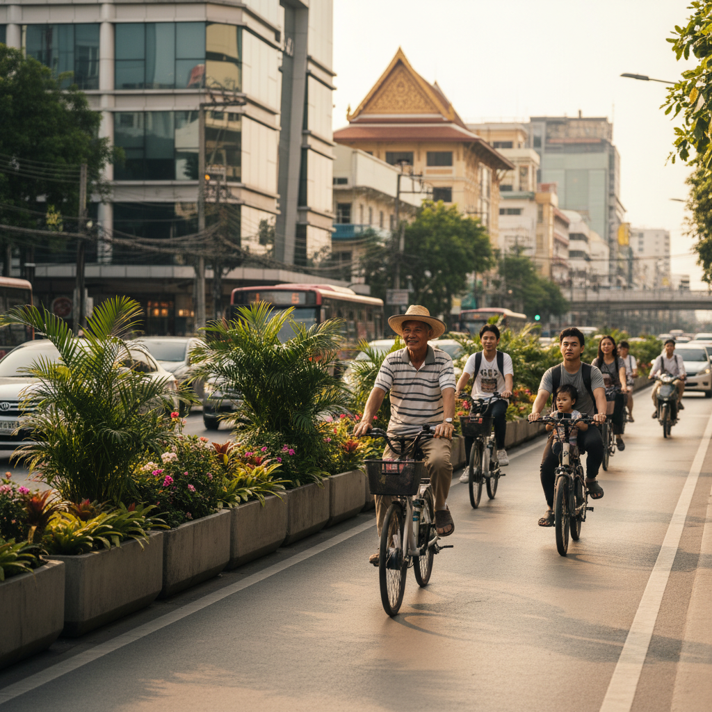 อนาคตเมืองไทย 2026: ลุ้นขยายเลน E-Bike รับเทรนด์ EV - ebike-lane-smart-city-ev
