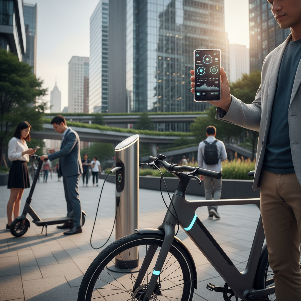 เทรนด์ล้ำปี 26! E-Bike เชื่อมแอปฯ เช็คแบตเตอรี่เรียลไทม์ - ebike-smart-app-trend-2026