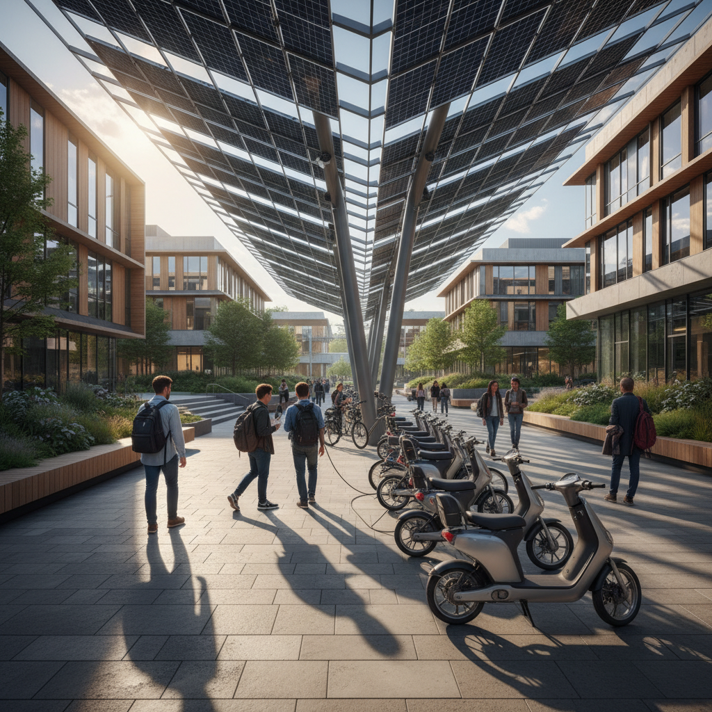 วิเคราะห์เทรนด์ EV 2026: จุดชาร์จ E-Bike โซลาร์เซลล์ - ebike-solar-charging-trend