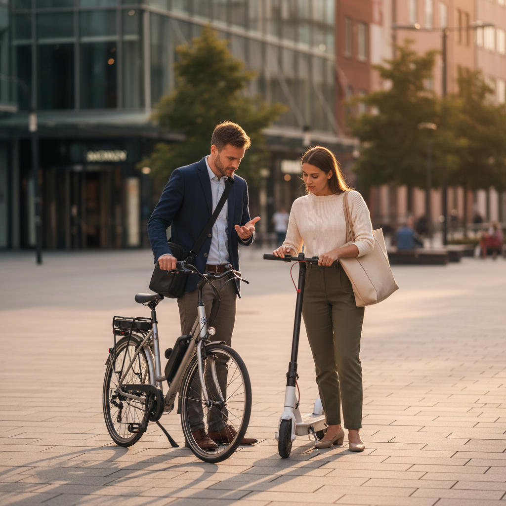 E-Bike vs สกู๊ตเตอร์ไฟฟ้า เลือก EV แบบไหนโดนใจวัยทำงาน - ebike-vs-electric-scooter-guide