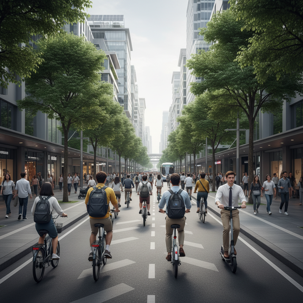 เทรนด์ผังเมือง 2026: จ่อผุดโซน E-Bike ไร้มลพิษลดค่าน้ำมัน - eco-ebike-zone-policy-2026