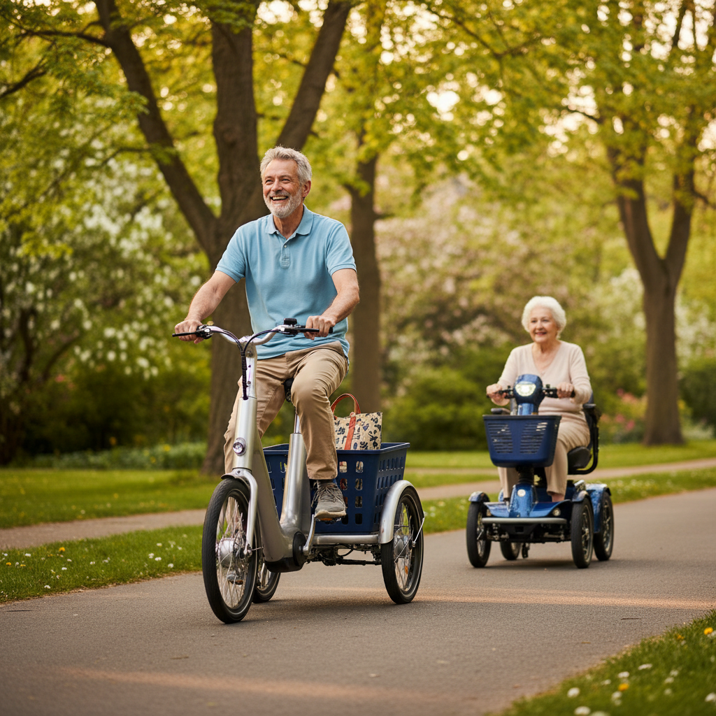 เทรนด์ EV ผู้สูงวัย 2026: E-Bike 3 ล้อทรงตัวดี ขับปลอดภัย - elderly-ebike-ev-trend-2026