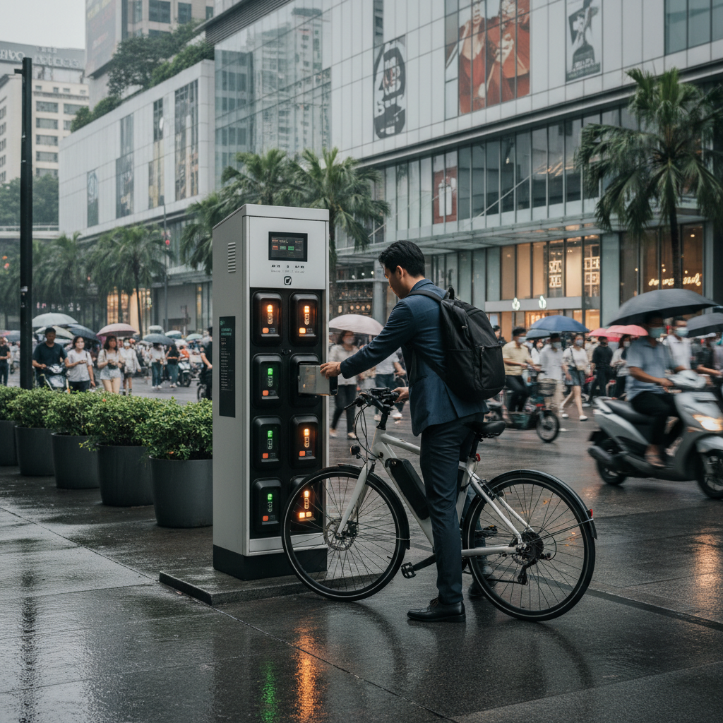 อัปเดตเทรนด์ 2026: ตู้สลับแบตเตอรี่ EV ปฏิวัติวงการ E-Bike - ev-battery-swap-station-ebike
