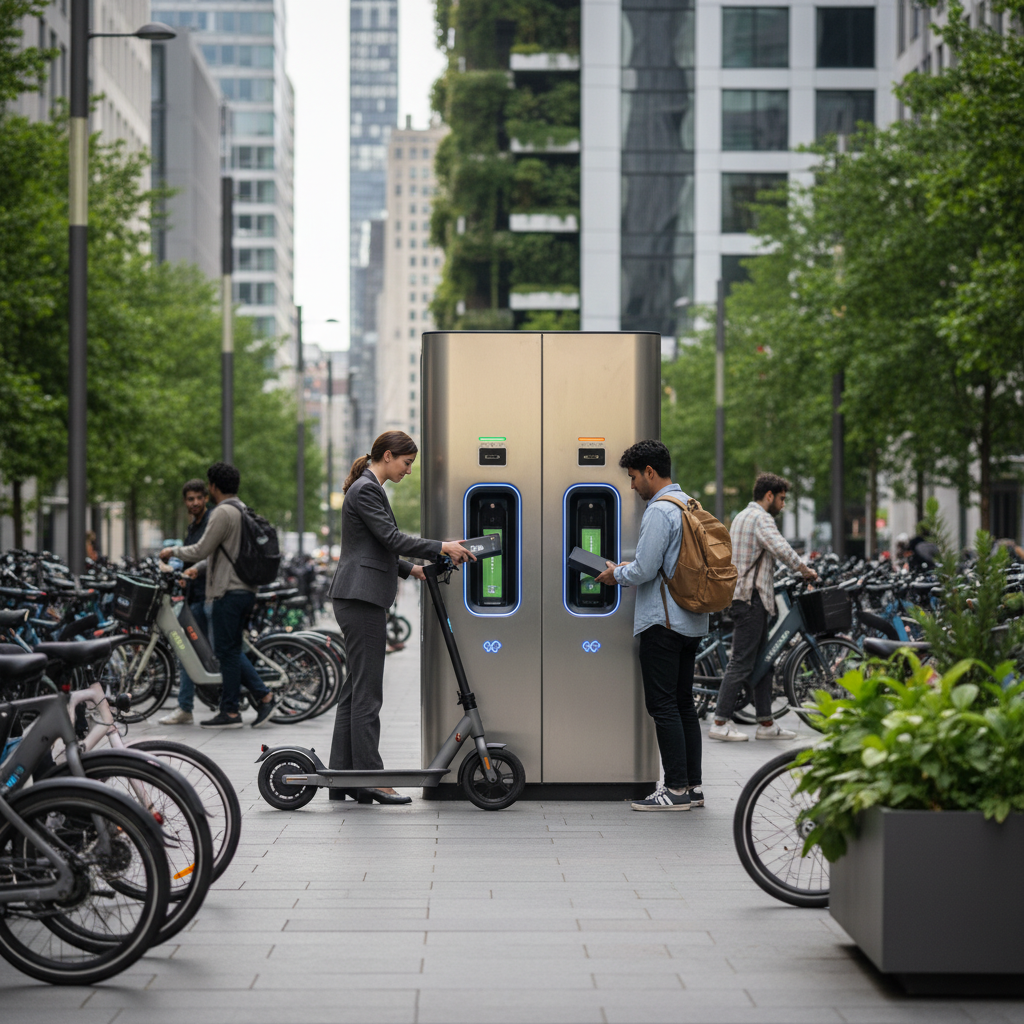 เทรนด์ EV 2026: จับตาสถานีสลับแบตเตอรี่ E-Bike สุดล้ำ - ev-battery-swap-station-trend