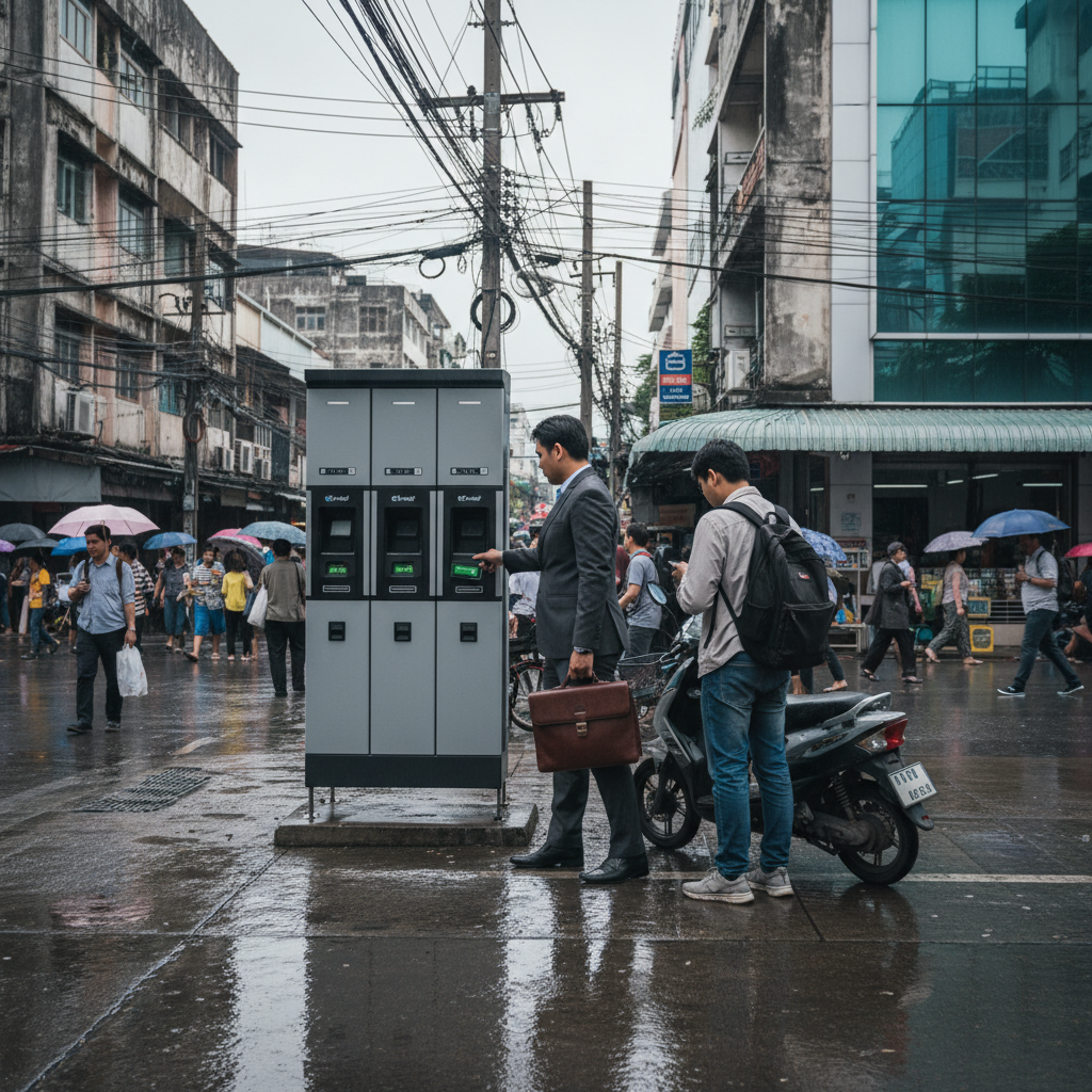 เทรนด์ EV 2026: ตู้สลับแบตเตอรี่ E-Bike ลุยหัวเมืองไทย - ev-battery-swap-trend-2026
