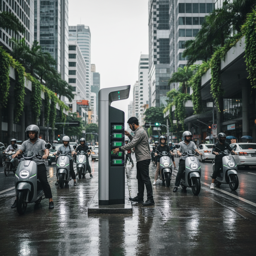 เจาะเทรนด์ 2026: สถานีสลับแบตเตอรี่ EV ชาร์จไวไม่ต้องรอ - ev-battery-swap-trend-2026