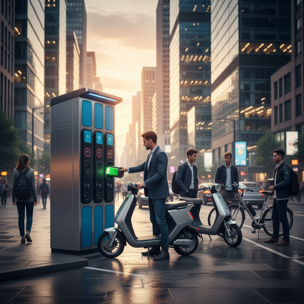 เทรนด์ EV ล่าสุด! ระบบสลับแบตเตอรี่ E-Bike มาแรงปี 2027 - ev-battery-swap-trend-2027