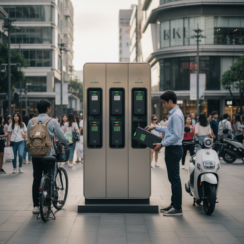 อนาคต EV ครึ่งปีหลัง 2026: ตู้สลับแบตเตอรี่ E-Bike มาแรง - ev-battery-swapping-trend-2026