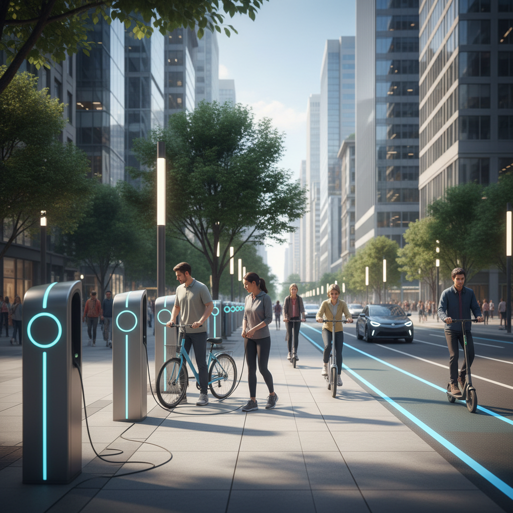 เทรนด์ 2026! ขยายจุด Charging ทั่วเมืองหนุนใช้ E-Bike - ev-charging-station-trend-2026
