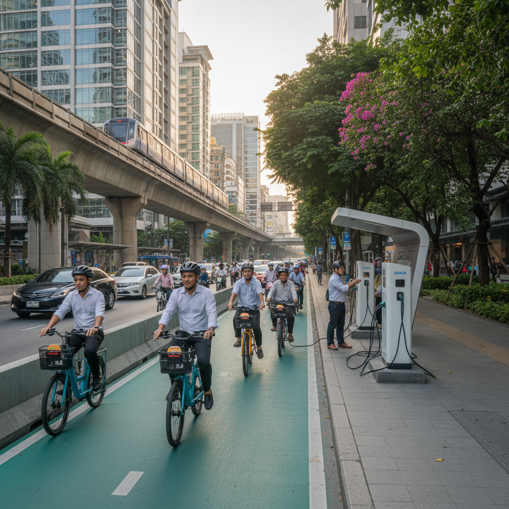 นโยบายรัฐ 2026! เลนพิเศษ E-Bike หนุนสังคม EV ไทย - ev-ebike-special-lane-policy