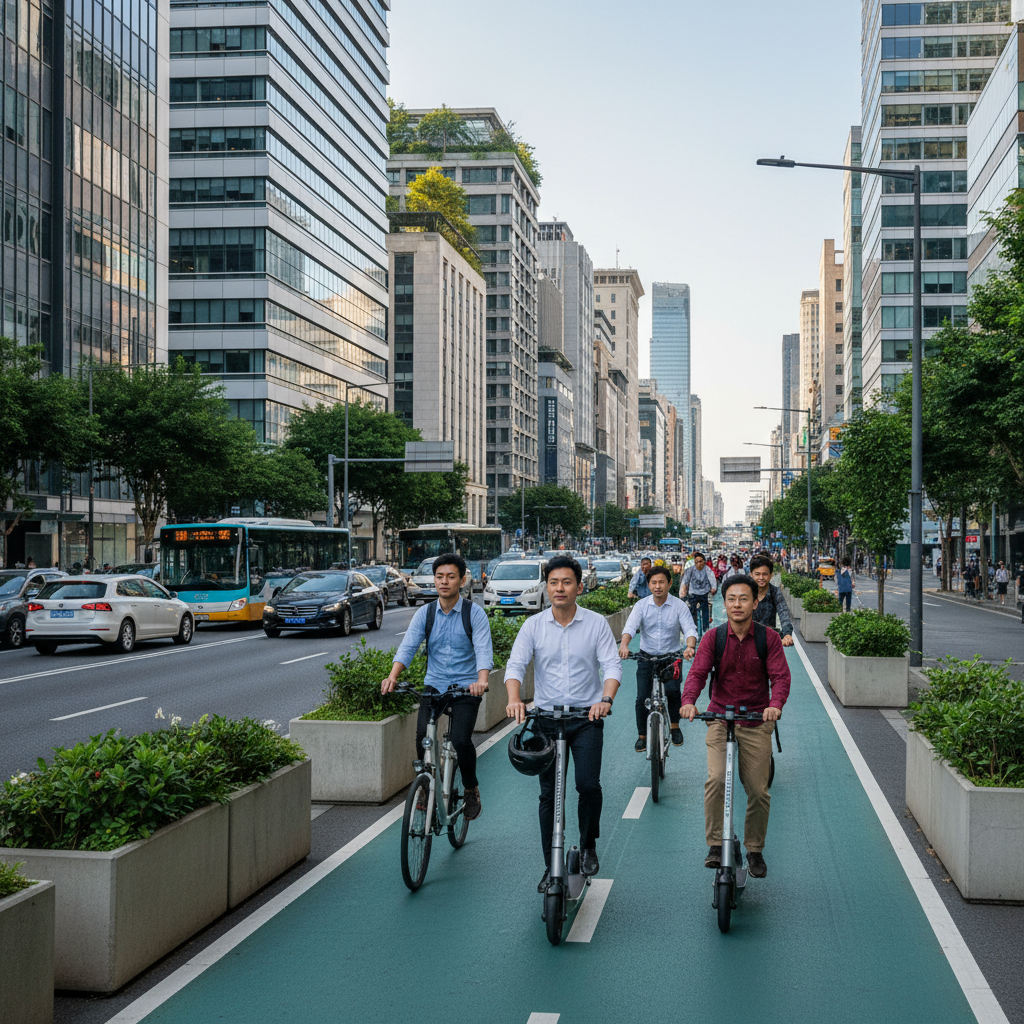 ข่าว EV 2026: ขยายเลน E-Bike หนุนสกู๊ตเตอร์ขับปลอดภัย - ev-lane-ebike-trend-2026
