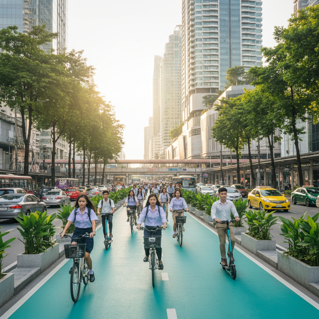 นโยบาย EV ล่าสุด: รัฐจ่อขยายเลนพิเศษ E-Bike ทั่วเมือง - ev-policy-ebike-lane-2026