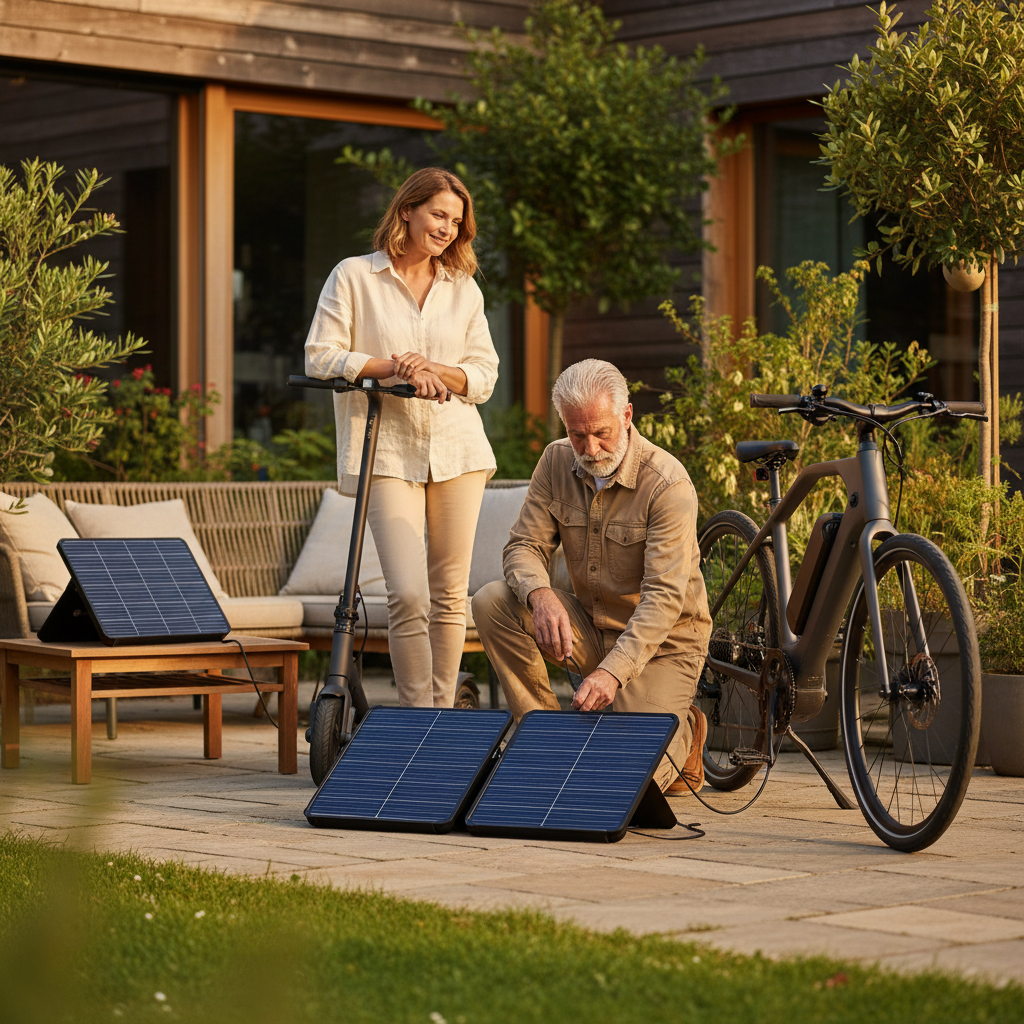 เทรนด์ EV 2027! ชาร์จ E-Bike ด้วยโซลาร์เซลล์ ประหยัดขั้นสุด - ev-solar-charging-ebike-trend