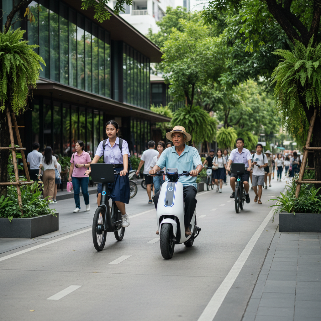 อนาคต EV ไทยปี 26! เทคโนโลยี AI ดัน E-Bike ขับขี่ปลอดภัยสุด - future-ai-ebike-safety-trend