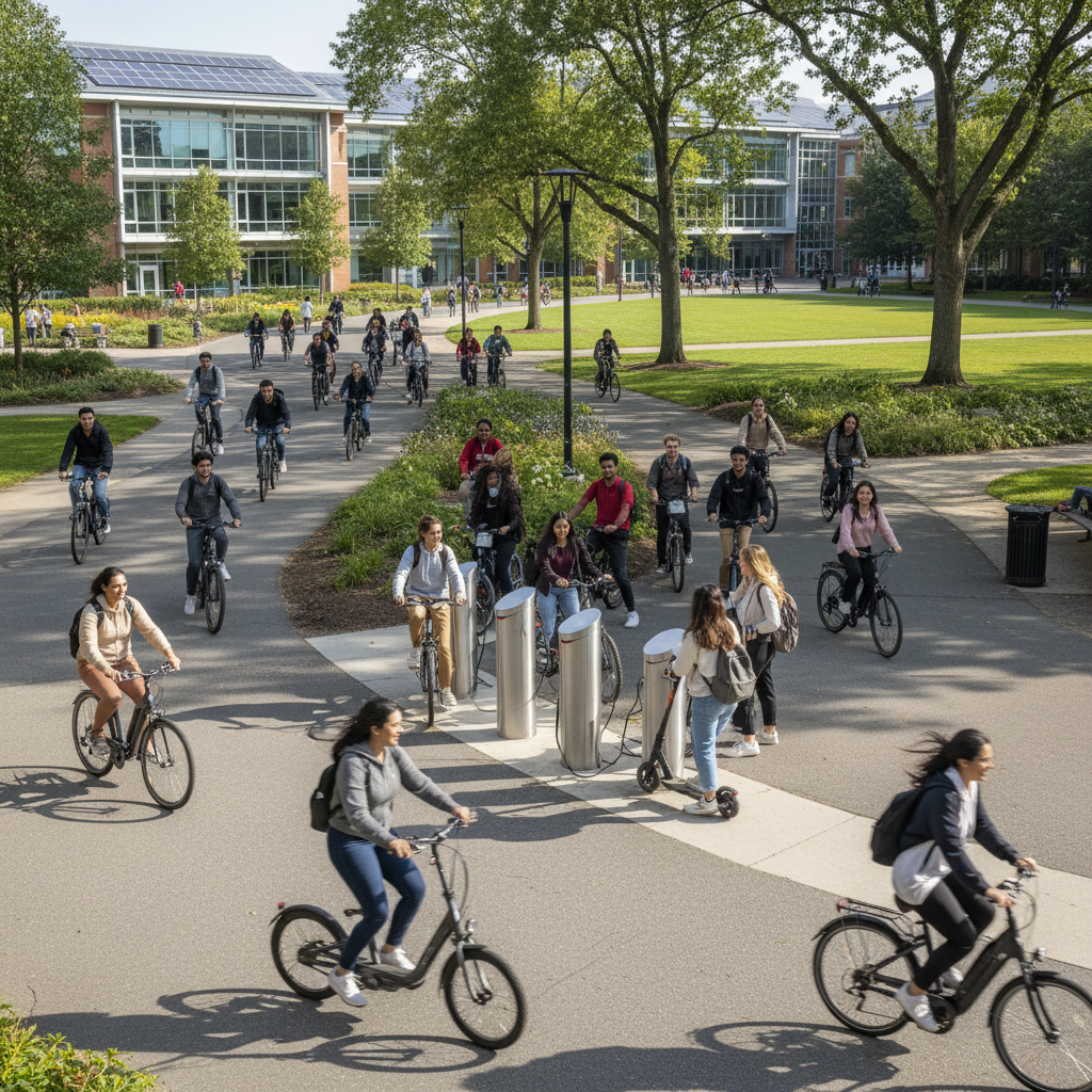 จับตาเทรนด์แคมปัส 2026: นักศึกษาฮิต E-Bike สกู๊ตเตอร์ EV - future-campus-ebike-scooter-trend