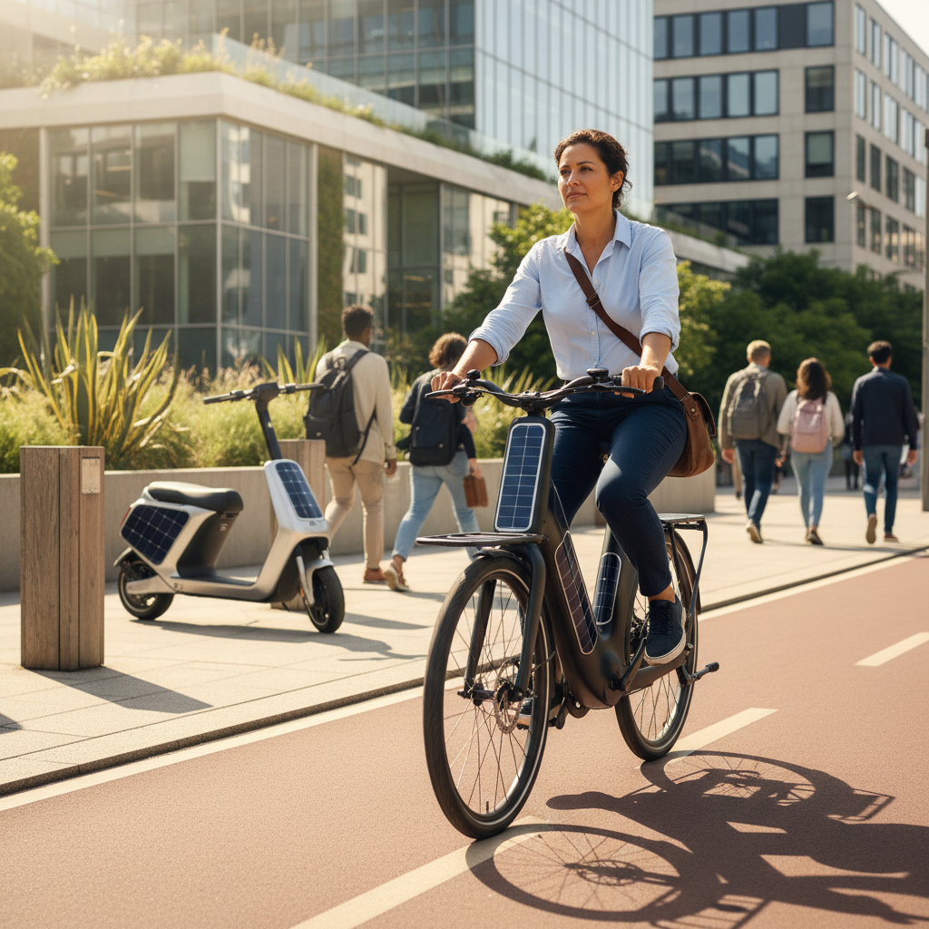 อนาคตของ E-Bike 2026: ชาร์จไฟด้วยโซลาร์เซลล์ ประหยัดพลังงาน - future-ebike-solar-charging-trend
