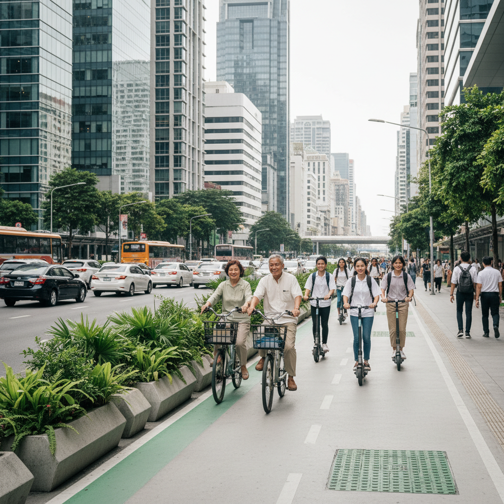 นโยบาย EV 2027: รัฐจ่อผุดเลนพิเศษหนุน E-Bike วิ่งปลอดภัย - gov-ev-policy-ebike-2027