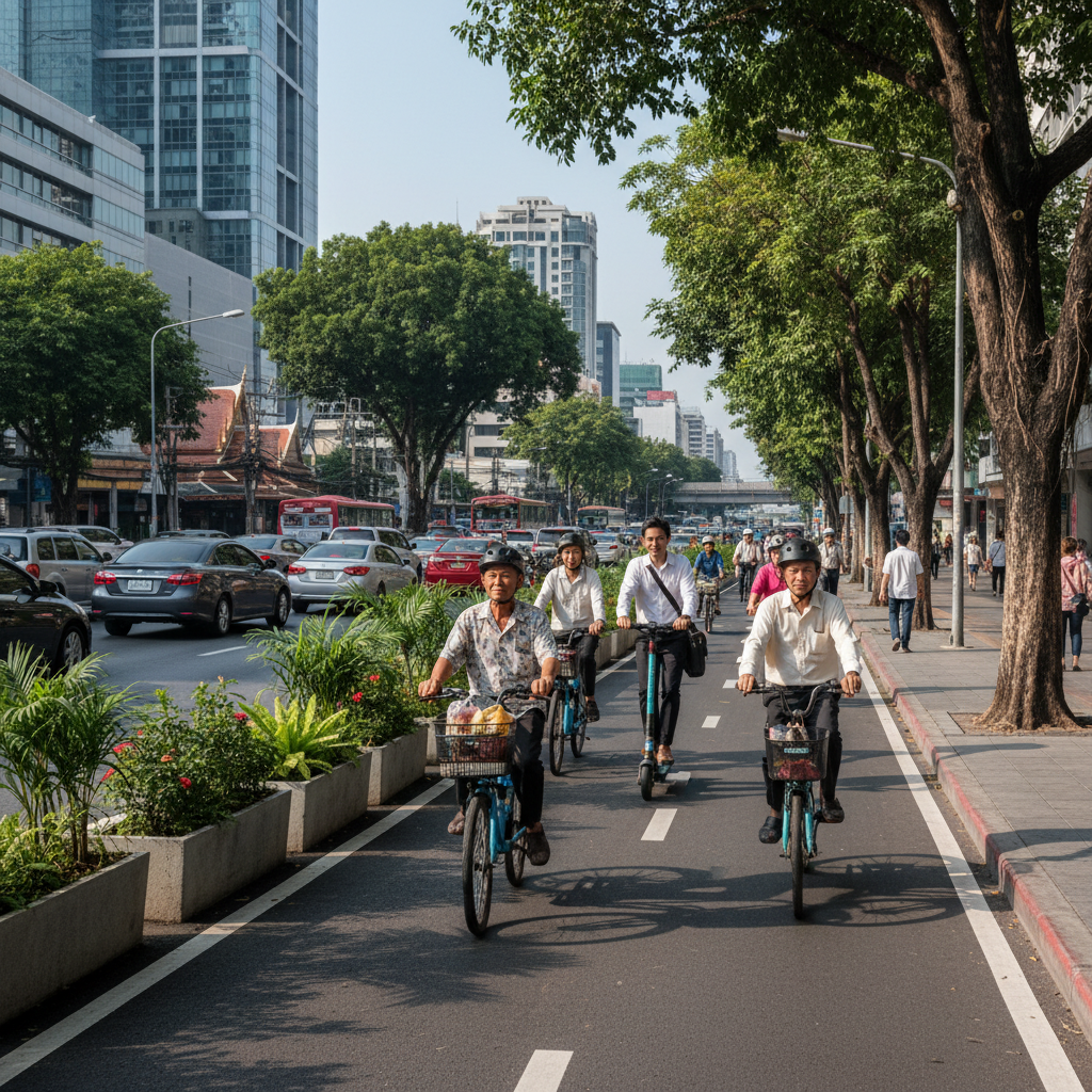 เจาะนโยบาย EV 2026: ภาครัฐลุยเลน E-Bike ปลอดภัย - gov-ev-policy-ebike-lane
