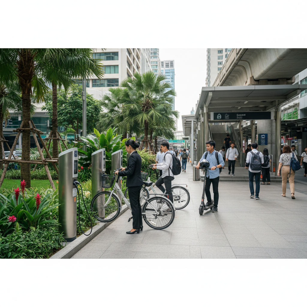 เทรนด์ EV 2027! ภาครัฐจ่อผุดสถานีชาร์จ E-Bike ทั่วเมือง - govt-ebike-charging-station-ev