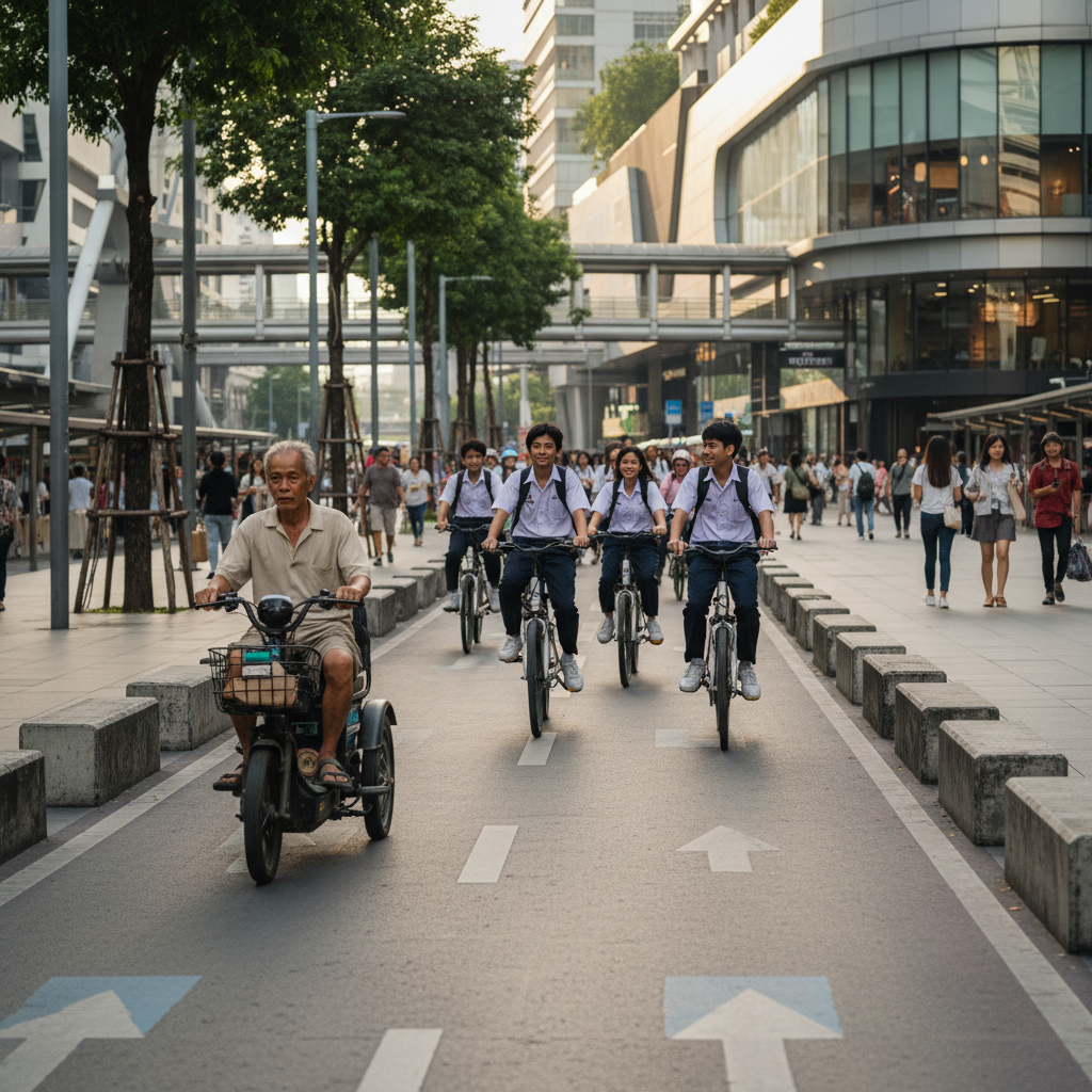 เทรนด์ EV ไทยปลายปี 2026! ภาครัฐหนุนเลนพิเศษ E-Bike - govt-ebike-lane-ev-trend