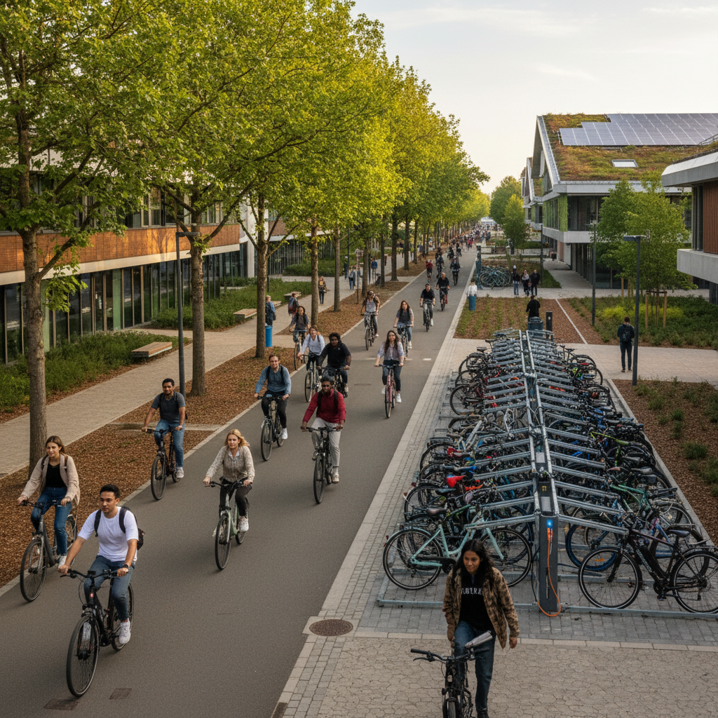 เทรนด์มหาลัยสีเขียว 2026! นโยบายลดคาร์บอนดันยอดใช้ E-Bike - green-campus-ebike-trend-2026