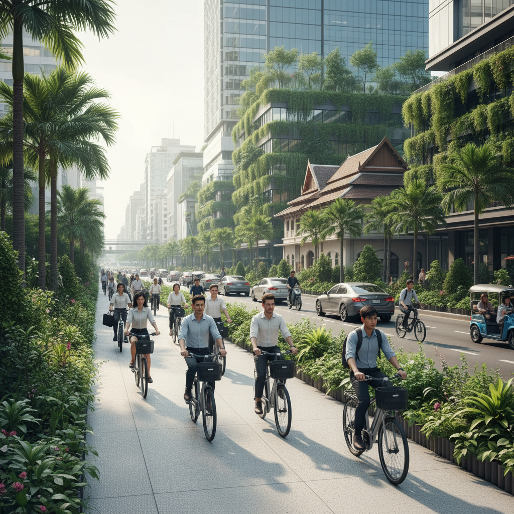 นโยบายเมืองสีเขียว 2026: ดันเลน E-Bike วิ่งฉลุยทั่วกรุง - green-city-ebike-lane-2026