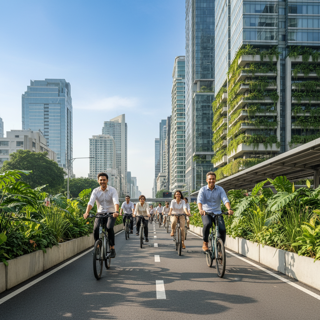 ข่าวดี! รัฐจ่อผุดเลนจักรยานไฟฟ้ารับเทรนด์เมืองสีเขียว 2026 - green-city-ebike-lane-2026