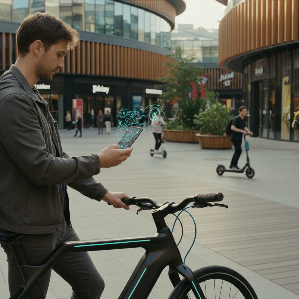 รีวิวเทรนด์ 2026! E-Bike ระบบ IoT เช็คพลังงานผ่านมือถือ - iot-ebike-smartphone-trend